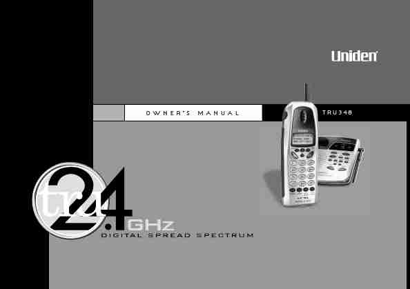 Uniden Cordless Telephone TRU-348-page_pdf